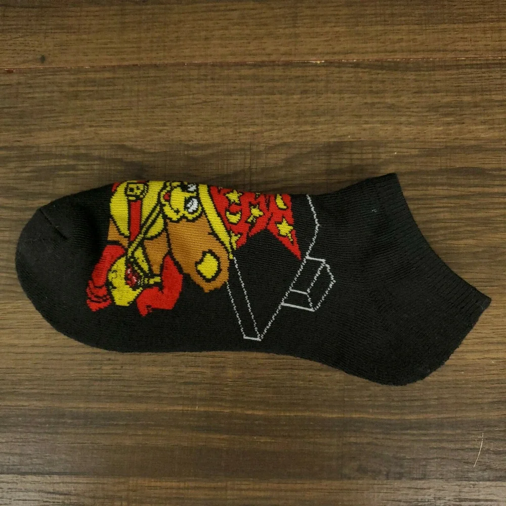 Atari Crystal Castles Socks Knit‎ Jacquard Retro Gaming Adult Black New